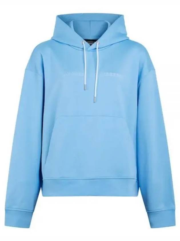 NK x JL logo print hooded top little boy blue - J.LINDEBERG - BALAAN 2