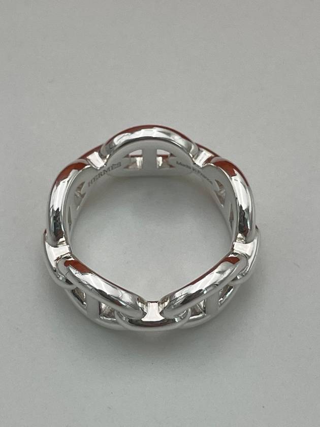 Chandal Ring Small Silver H109507 - HERMES - BALAAN 3