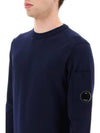 Filoscozia Lens Crew Neck Knit Top Blue - CP COMPANY - BALAAN 3