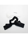 Lettering logo ribbon hair scrunchie scrunchie giblet band hair band black AA9064 B10844 NN771 - CHANEL - BALAAN 5