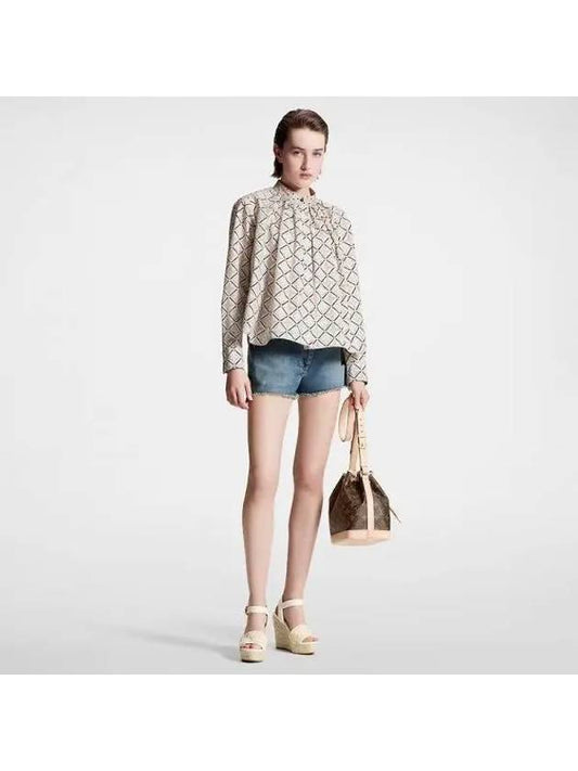 Monogram Tile Blouse 1ABPTF - LOUIS VUITTON - BALAAN 1