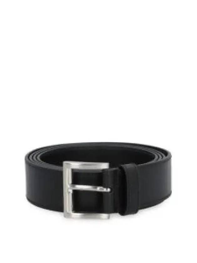 Leather Belt Black Black - PRADA - BALAAN 2