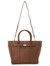 Small Classic Grain Zipped Bayswater Tote Bag Oak - MULBERRY - BALAAN 8