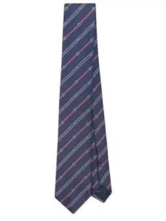 Tie 350975 0773703 NAVBO BLUE - SALVATORE FERRAGAMO - BALAAN 2