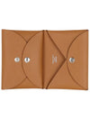 Calvi Duo Card Wallet Brown - HERMES - BALAAN 3