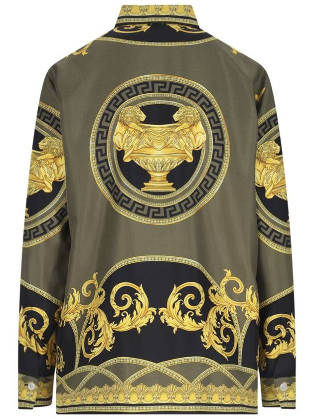 Shirt 10013601A11528 5BC60 BLACK DARK OLIVE GOLD - VERSACE - BALAAN 3