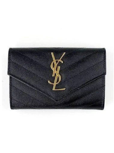 414404 Cassandra Monogram Matelasse Envelope Flap Wallet 157361 16 270721 1052530 - SAINT LAURENT - BALAAN 1