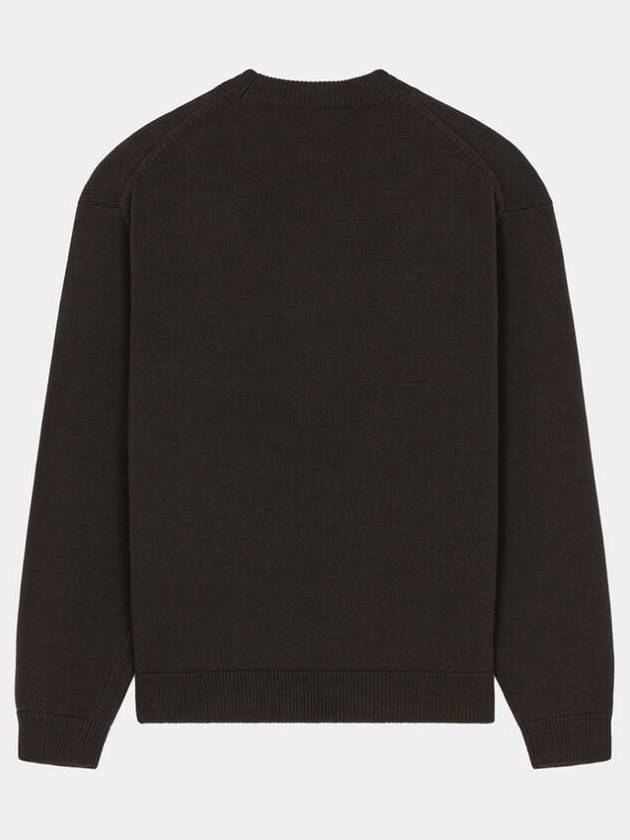 Boke Flower Wool Jumper Knit Top Black - KENZO - BALAAN 3