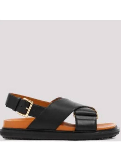 Fussbet Cross Sandals Black - MARNI - BALAAN 2