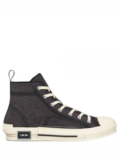 B23 Oblique Kumo High Top Sneakers Black - DIOR - BALAAN 2