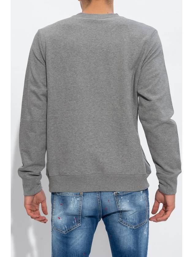 Zebra Patch Organic Cotton Sweatshirt Grey - PAUL SMITH - BALAAN 3