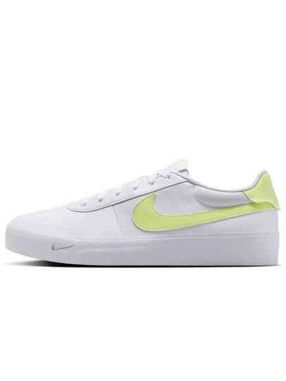 Court Shot Low Top Sneakers White Light Lemon - NIKE - BALAAN 2