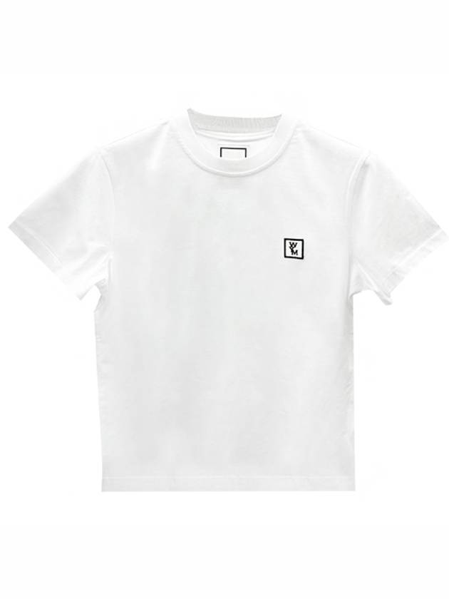 Men's Back Logo Cotton Short Sleeve T-Shirt White - WOOYOUNGMI - BALAAN 2