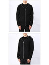 Knit Hooded Zip Up Black - LES HOMMES - BALAAN 3