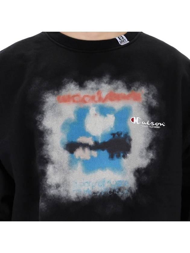 Logo printing overfit sweatshirt A10PO723 BLACK - MIHARA YASUHIRO - BALAAN 3