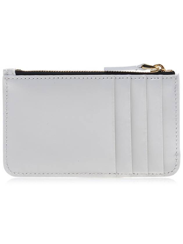 Logo Zipper Leather Card Wallet Silver - MARNI - BALAAN 4