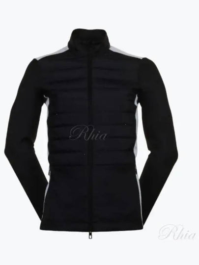 Delano Hybrid Mid Layer Padded Jacket Black White - J.LINDEBERG - BALAAN 2