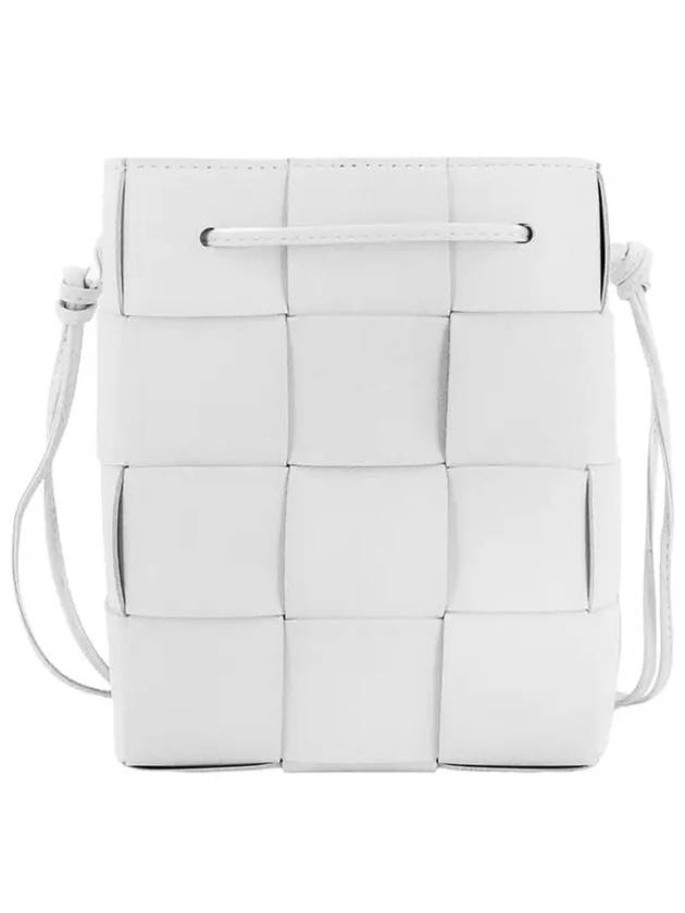 Intrecciato Cassette Small Bucket Bag White - BOTTEGA VENETA - BALAAN 2