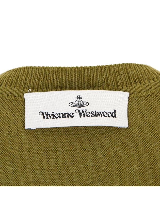 Bea Logo Cardigan Green - VIVIENNE WESTWOOD - BALAAN 10