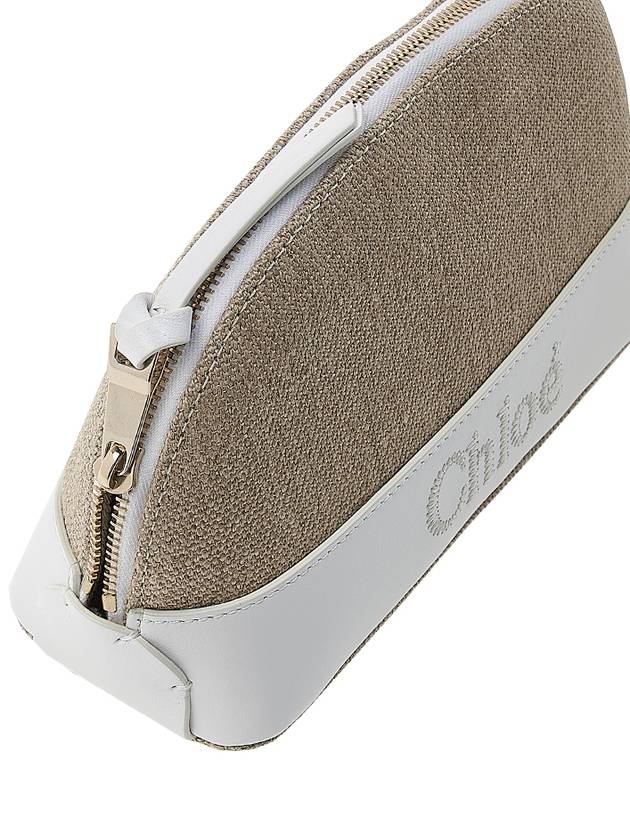 Women's Sense Pouch Bag Beige White - CHLOE - BALAAN 8