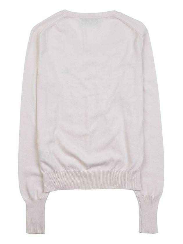 ORB Embroid Logo Knit Top Cream - VIVIENNE WESTWOOD - BALAAN 3