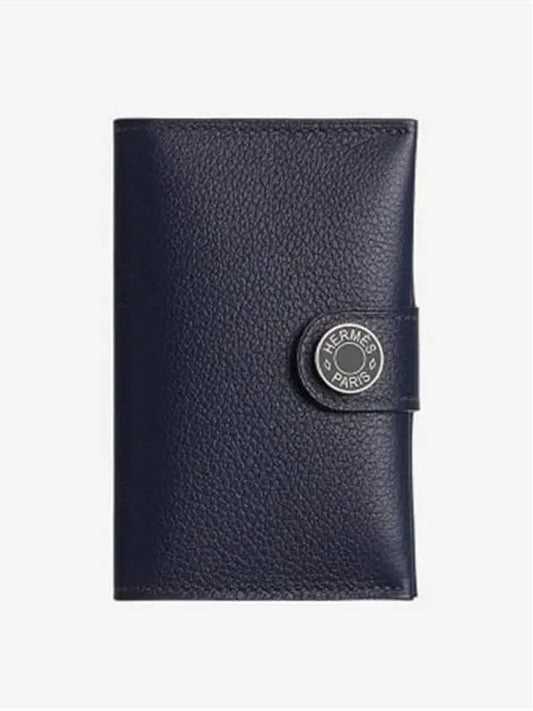 R M S Card Wallet Evergrain Palladium Hardware Noir - HERMES - BALAAN 2