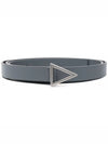 Triangle Buckle Belt Gray - BOTTEGA VENETA - BALAAN.