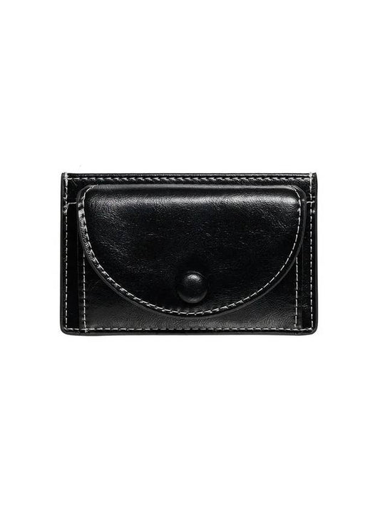 Slim Pocket Mini Coin Card Wallet Black - LE MASQUE - BALAAN 1