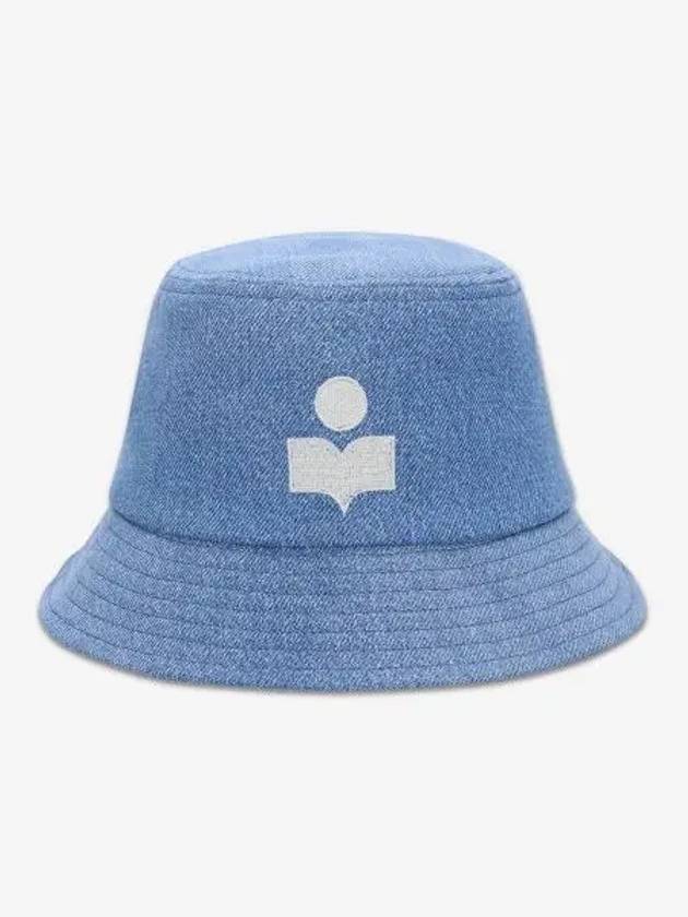 Haley Embroidered Logo Bucket Hat Light Blue - ISABEL MARANT - BALAAN 2