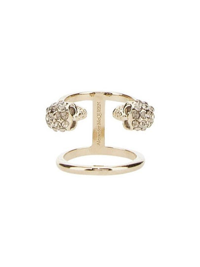 Double Skull Ring Gold - ALEXANDER MCQUEEN - BALAAN 2