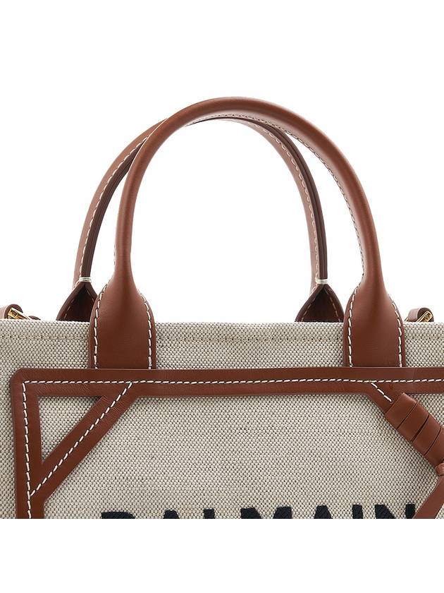 Women's B Army Canvas Tote Bag CN1FE809 TDCS GEM - BALMAIN - BALAAN 7