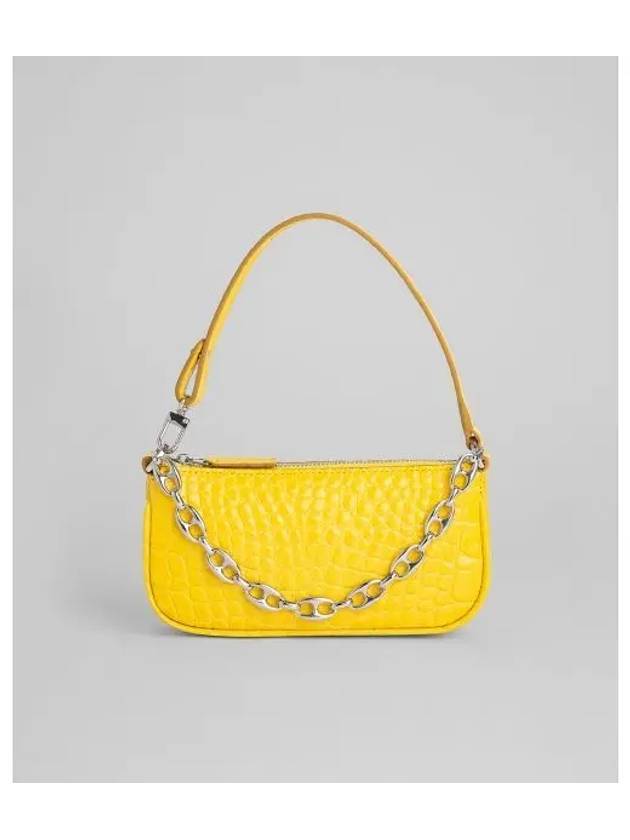 MINI RACHEL CROCO EMBOSSED LEATHER YELLOW B1BTPM004WSBYE0CW0 - BY FAR - BALAAN 2