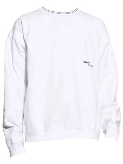 Marina Logo Sweatshirt White - STONE ISLAND - BALAAN 2