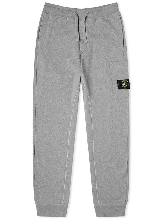 Compass Patch Cotton Track Pants Grey - STONE ISLAND - BALAAN 3