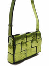 Intrecciato Metallic Cassette Shoulder Bag Green - BOTTEGA VENETA - BALAAN 4