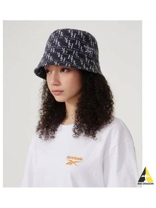 monogram bucket hat black - REEBOK - BALAAN 1