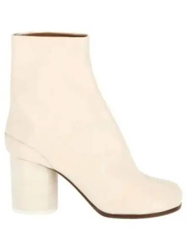 Tabi Ankle Leather Middle Boots Ivory - MAISON MARGIELA - BALAAN 2