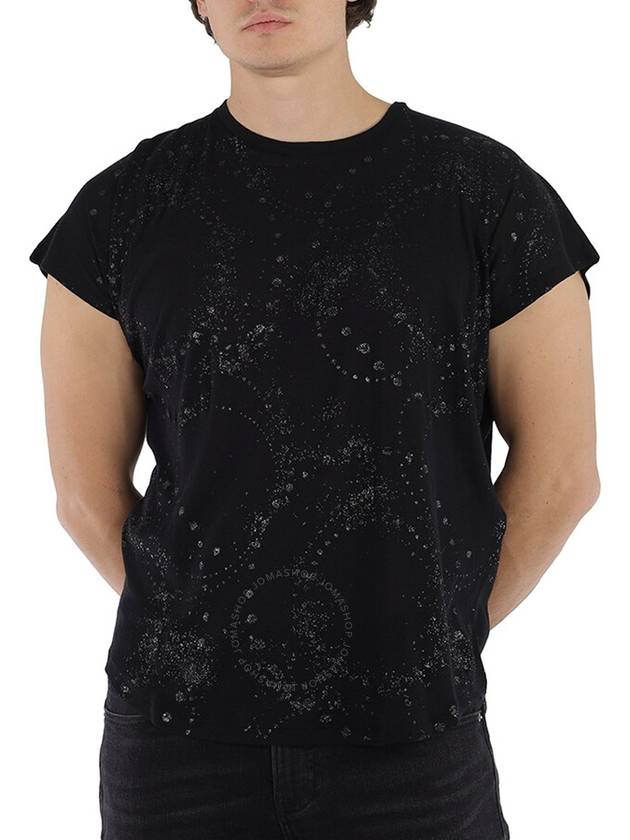 Galaxy Detail Short Sleeve T-Shirt Black - SAINT LAURENT - BALAAN 2