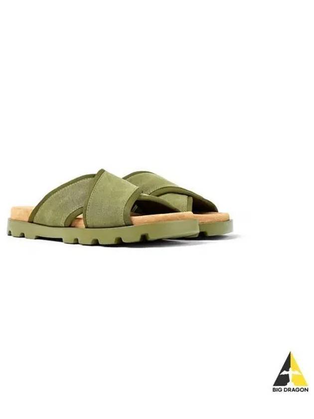 Brutus Cross Strap Sandals Green - CAMPER - BALAAN 2