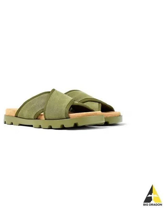 Brutus Cross Strap Sandals Green - CAMPER - BALAAN 2