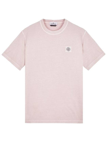 Organic Cotton Short Sleeve T-Shirt Pink - STONE ISLAND - BALAAN 2