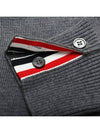 4 Bar Armband Milano Stitch Knit Top Mid Grey - THOM BROWNE - BALAAN 8