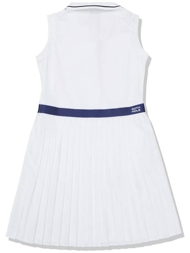 Line point pleated dress WHITE - 20THHOLE - BALAAN 6