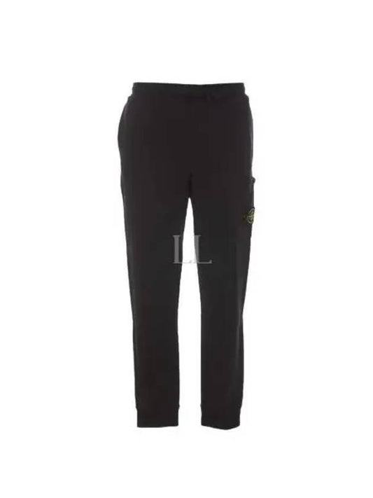 Compass Badge Capered Track Pants Black - STONE ISLAND - BALAAN 2