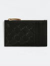 Intrecciato Zipper Card Wallet Black - BOTTEGA VENETA - BALAAN 3