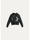 Alien Logo Drawstring Hoodie Black - OFF WHITE - BALAAN 2