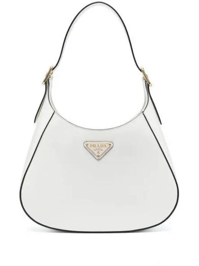 Medium Leather Shoulder Bag White - PRADA - BALAAN 2