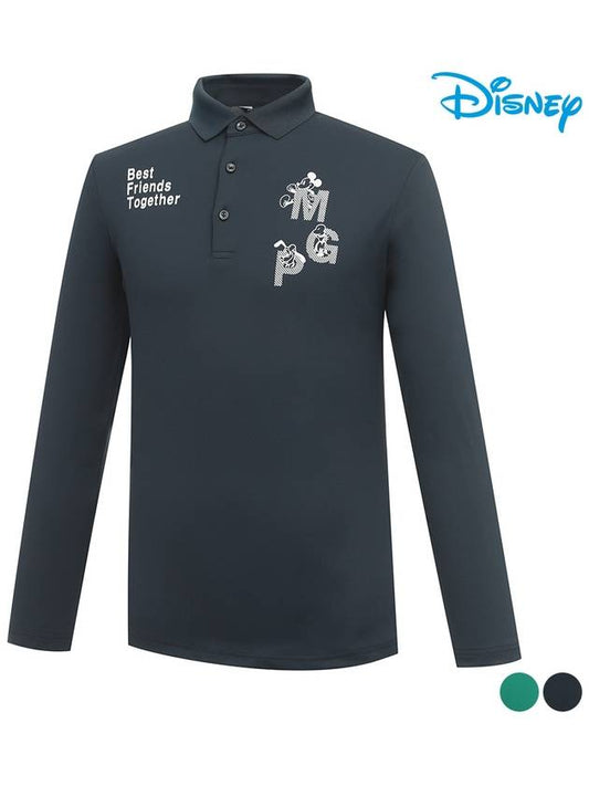 Character Printing Long Sleeve Collar T-Shirt DO1MTS009 - DISNEY GOLF - BALAAN 2