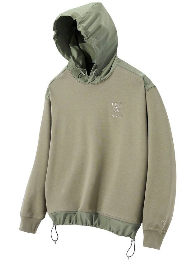 Privacy Artwork Woven Setup Hoodie Khaki - SWIB - BALAAN 2