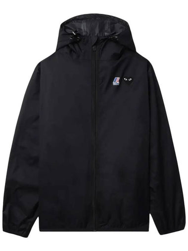 K WAY Heart Waffen Windbreaker Jacket AZ J507 051 1 - COMME DES GARCONS - BALAAN 1